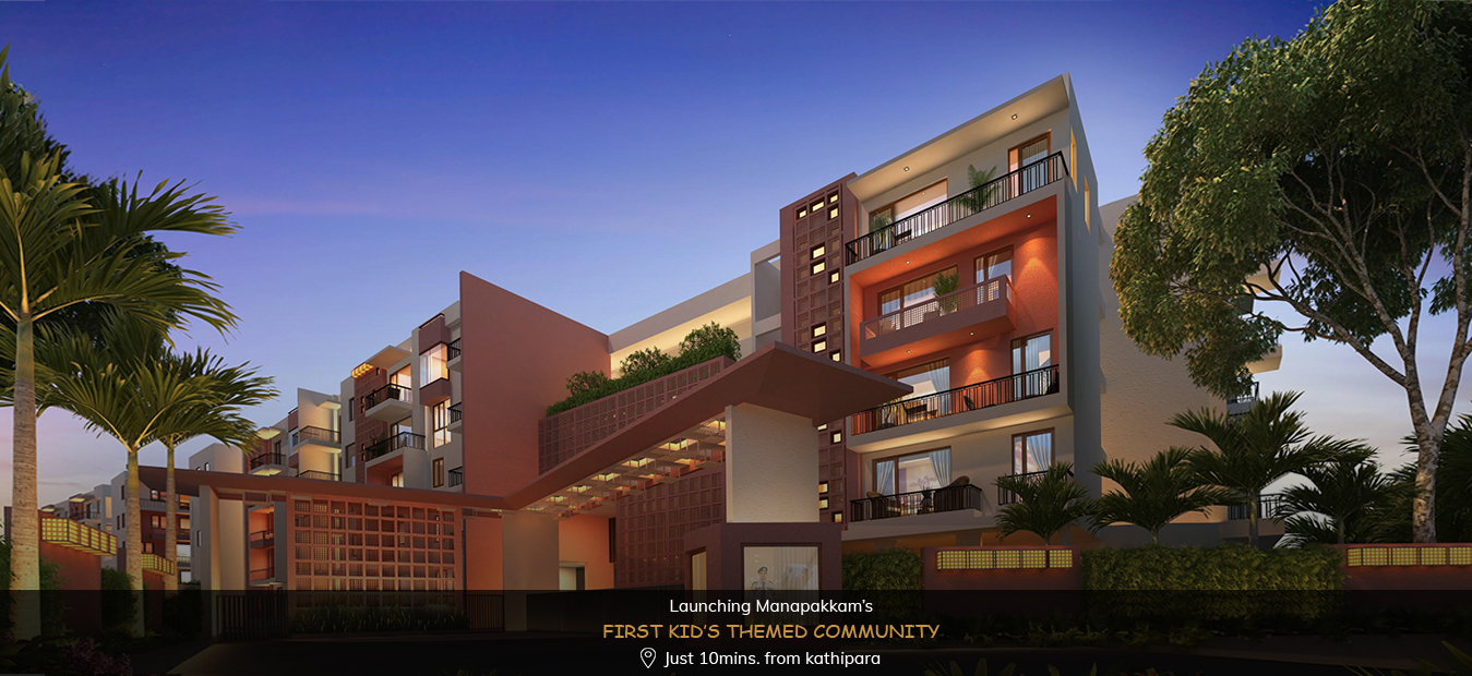 2 BHK apartments starts from Rs.75 Lakhs