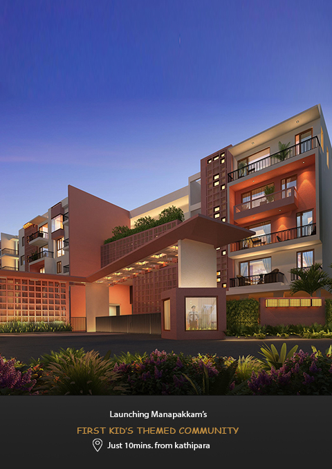 2 BHK apartments starts from Rs.75 Lakhs
